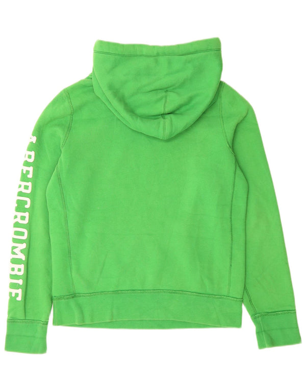 Abercrombie & Fitch Mens Muscle Graphic Hoodie Jumper Μεσαίο πράσινο βαμβακερό