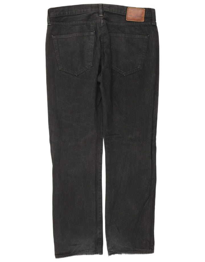 Ανδρικό τζιν Levi's Straight W36 L32 Μαύρο βαμβακερό