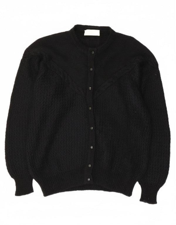 Vintage Γυναικεία Ζακέτα πουλόβερ IT 48 XL Μαύρο Μοχέρ