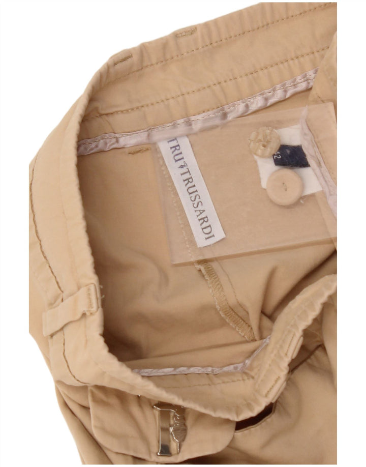 TRUSSARDI Γυναικείο ίσιο casual παντελόνι IT 42 Medium W28 L27 Beige