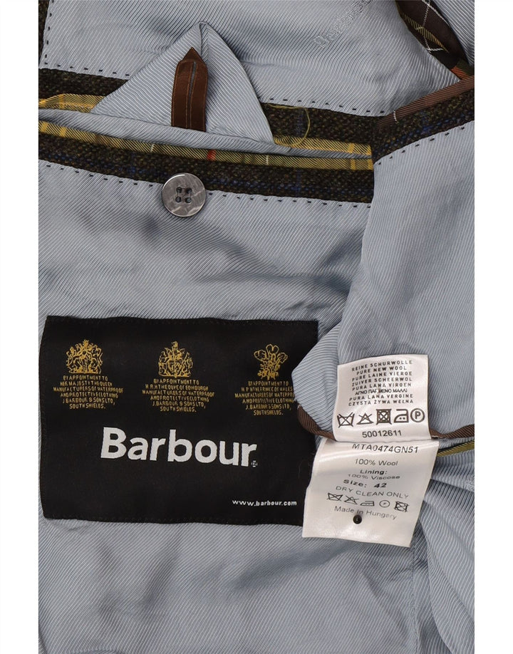 Μπουφάν Barbour Ανδρικό σακάκι με 2 κουμπιά UK 42 Μεγάλο μαλλί χακί