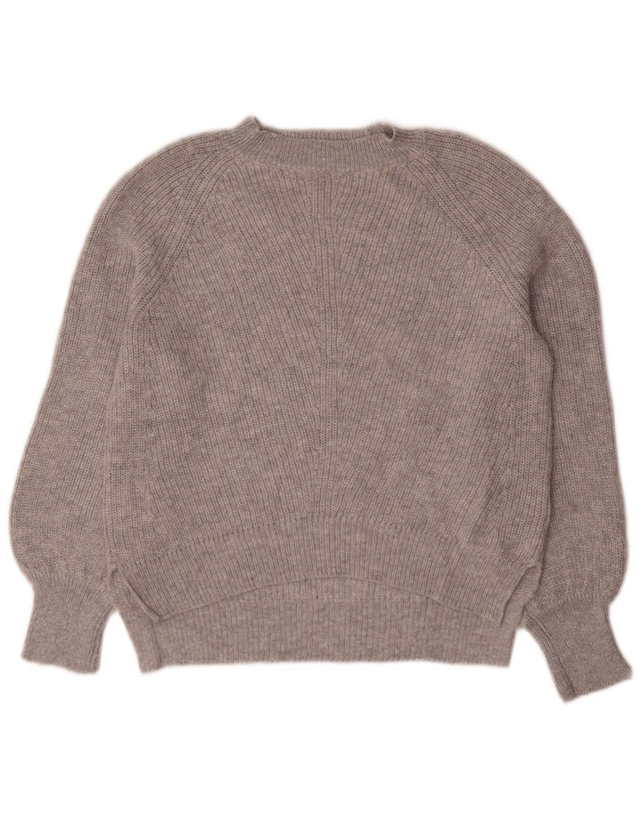 Marks & Spencer Γυναικείο πουλόβερ υπερμεγέθη Crew Neck Jumper UK 10 Small Grey