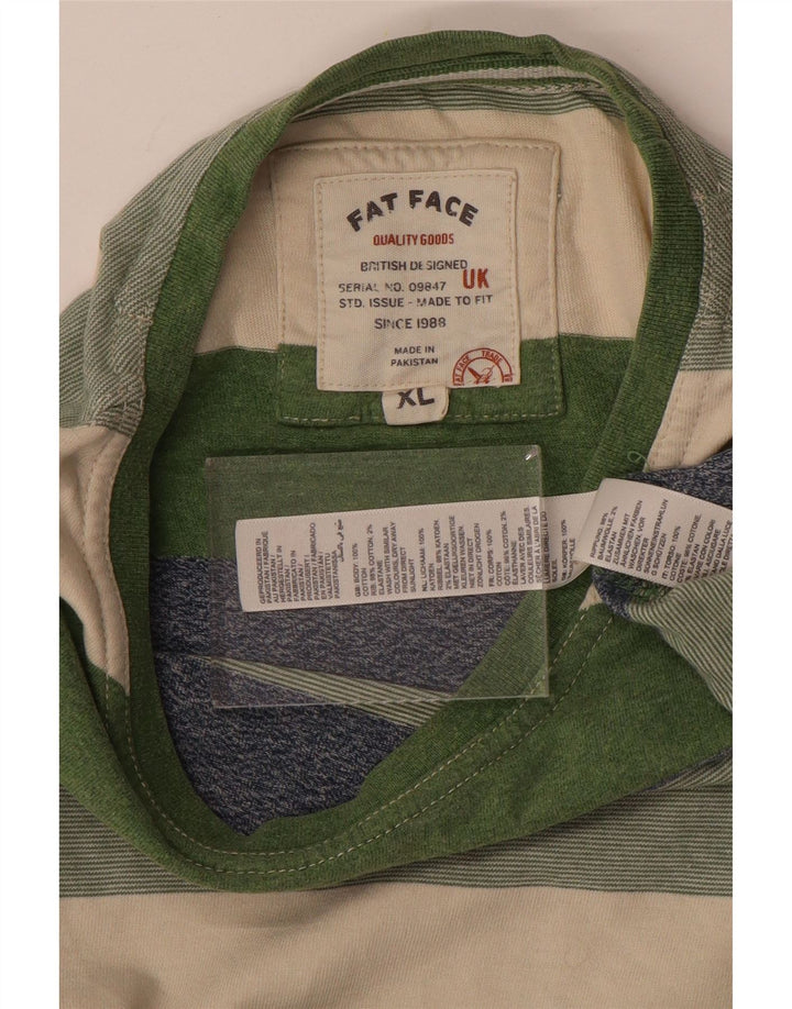 Ανδρικό T-Shirt Fat Face Top XL Πολύχρωμο ριγέ βαμβακερό