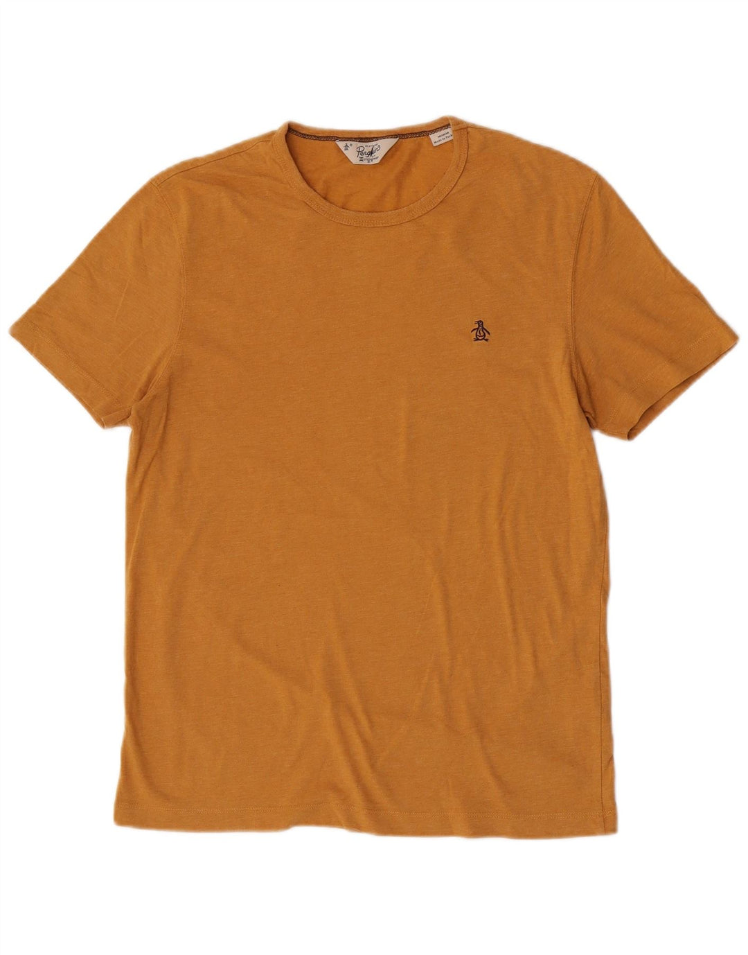 Ανδρικό T-Shirt Penguin Top Μεσαίο κίτρινο βαμβακερό