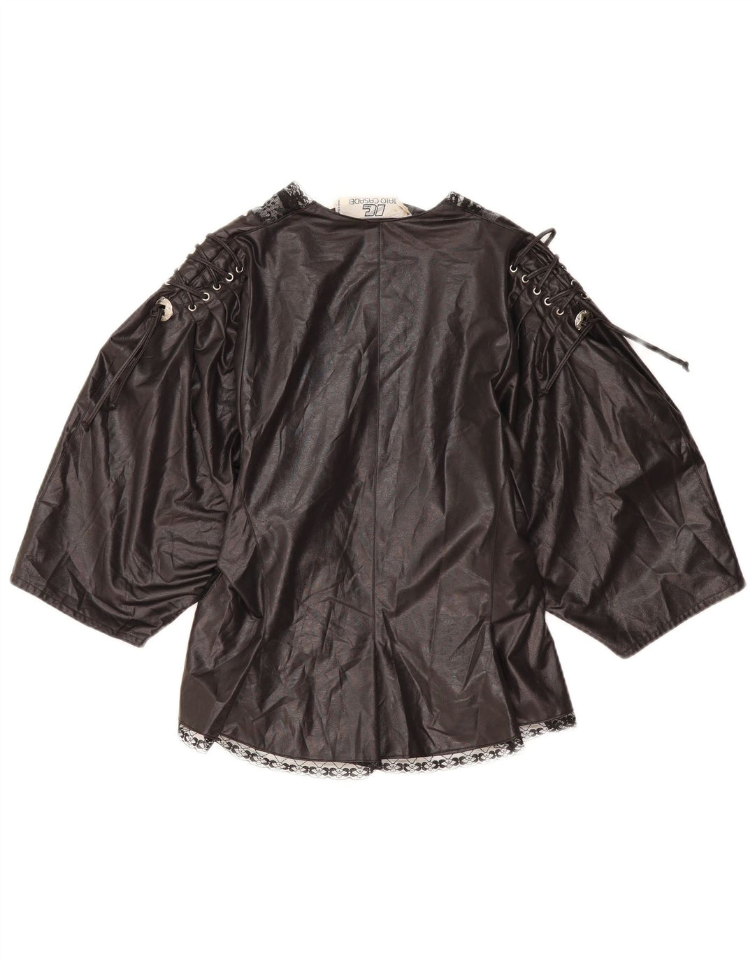 VINTAGE Γυναικεία Ζακέτα με μανίκια 3/4 UK 10 Small Black