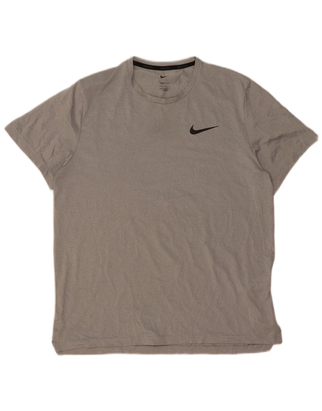 Ανδρικό μπλουζάκι Nike Dri Fit Top Large Grey Polyester