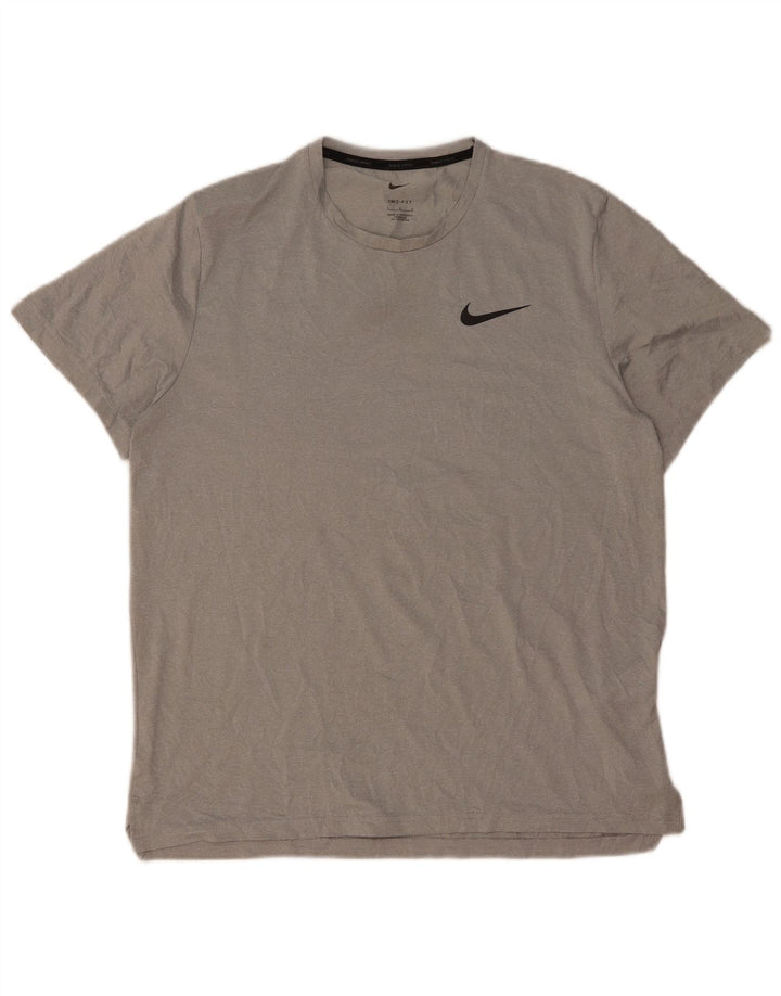 Ανδρικό μπλουζάκι Nike Dri Fit Top Large Grey Polyester