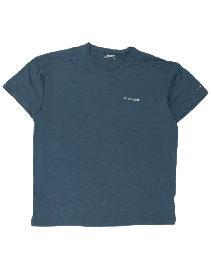 Ανδρικό T-Shirt Columbia Top Large Blue Polyester