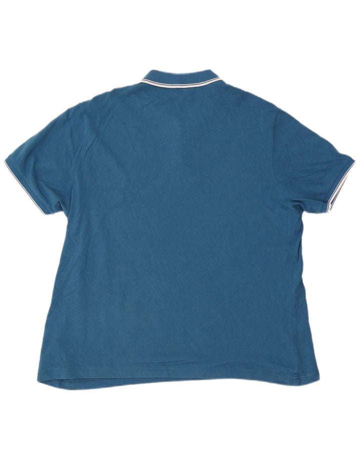 Ανδρικό μπλουζάκι πόλο Ben Sherman XL Μπλε βαμβακερό