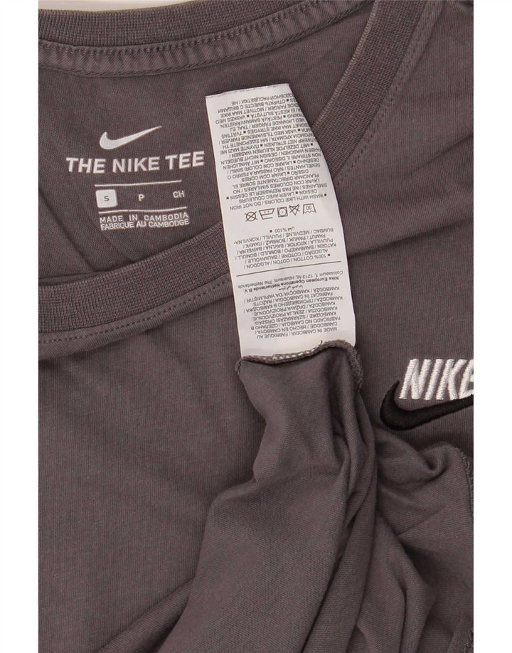 Ανδρικό μπλουζάκι Nike, μικρό γκρι βαμβακερό
