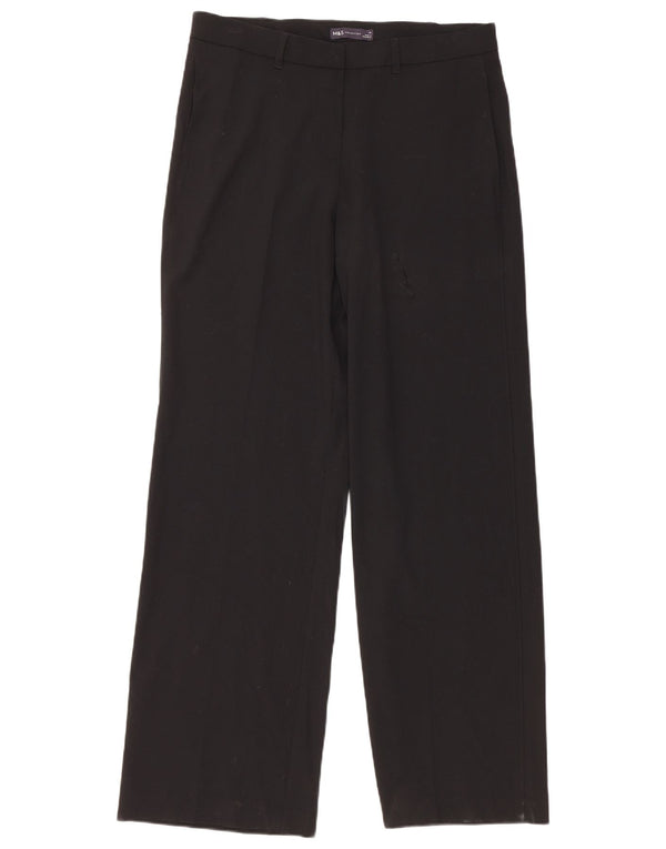 Marks & Spencer Γυναικείο ίσιο παντελόνι UK 14 μεγάλο W34 L32 μαύρο
