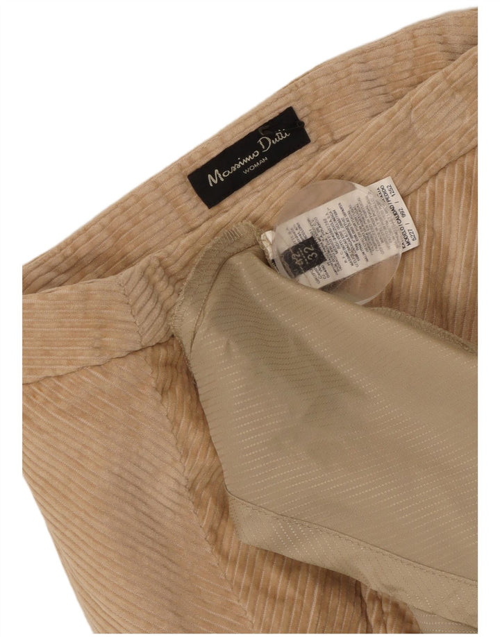 Massimo Dutti Γυναικεία κοτλέ φούστα EU 42 Μεγάλη W32 Μπεζ βαμβακερή