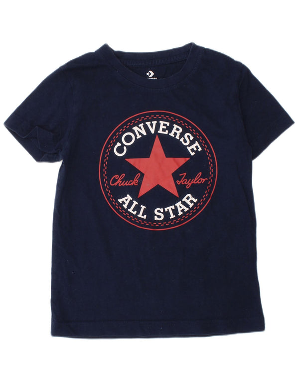 Μπλουζάκι CONVERSE Boys Chuck Taylor Graphic T-shirt 4-5 ετών Navy Blue Cotton