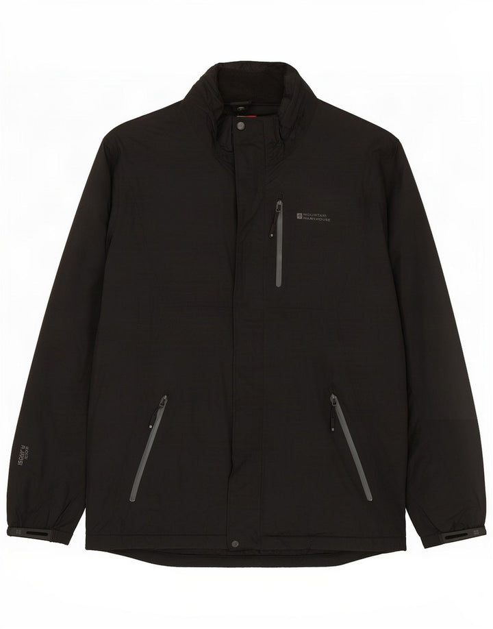 Mountain Warehouse Mens Rain Jacket UK 42 XL Black Polyester