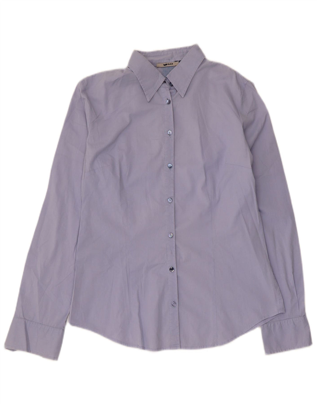 Gas Γυναικείο Πουκάμισο UK 14 Μεσαίο Μπλε Βαμβακερό