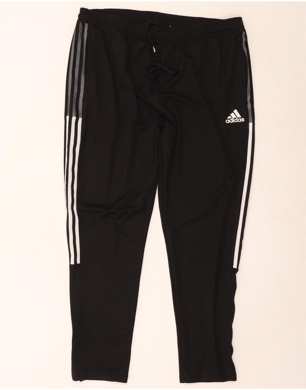Adidas Γυναικεία Aeroready αθλητική φόρμα παντελόνι UK 20 2XL Μαύρο πολυεστέρα