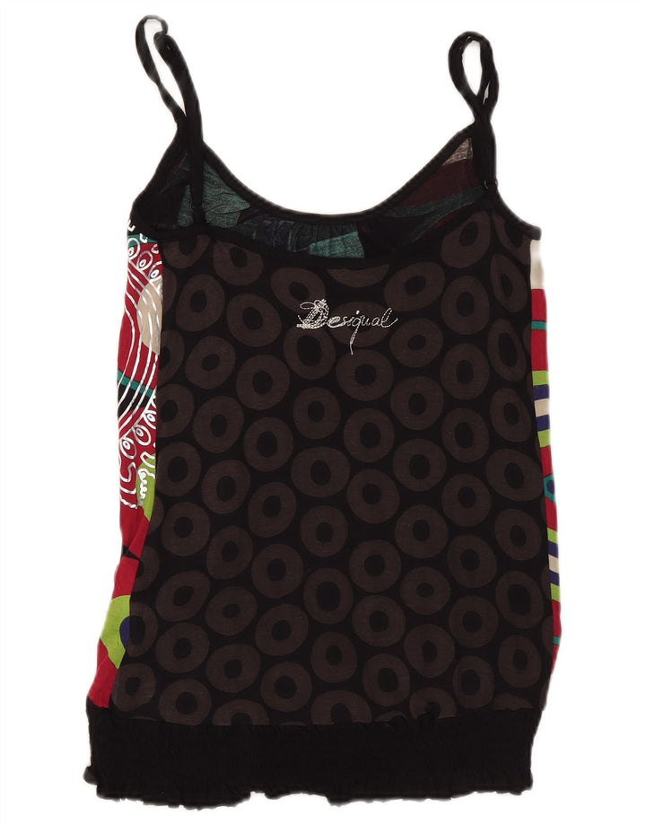 Desigual Γυναικεία γραφικά Cami Top UK 12 Medium πολύχρωμα γεωμετρικά