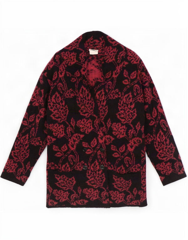 Laura Ashley Γυναικείο πουλόβερ Longline Cardigan UK 10 Small Black Floral