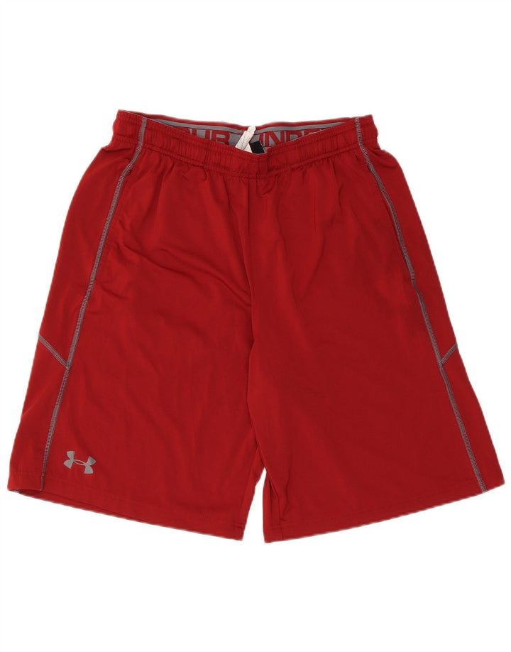 Ανδρικό αθλητικό σορτς Under Armour Heat Gear από μεσαίο καφέ πολυεστέρα