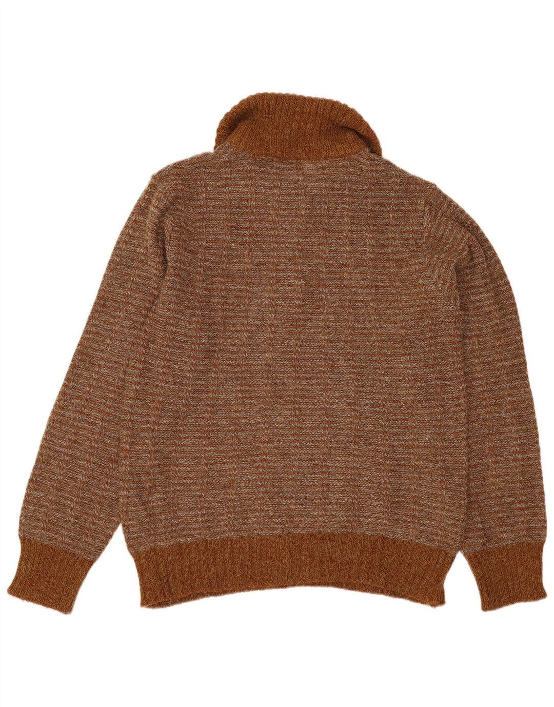 Ανδρικό πουλόβερ με λαιμόκοψη VINTAGE IT 50 Ακρυλικό μεσαίο καφέ ριγέ