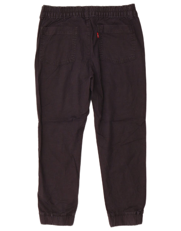 LEVI'S Womens Joggers Casual Trousers Small W27 L24 Black