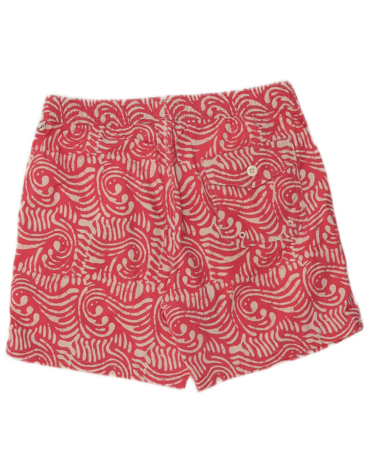 J. CREW Ανδρικό σορτς κολύμβησης Medium Pink Paisley Polyamide