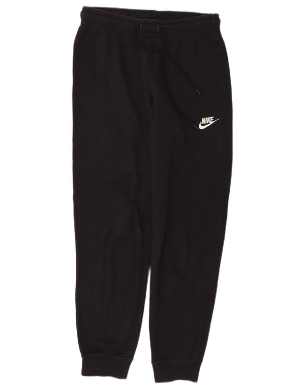Γυναικεία αθλητική φόρμα NIKE Παντελόνι Joggers UK 10 Small Black Cotton