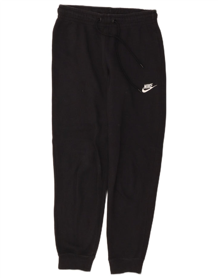 Γυναικεία αθλητική φόρμα NIKE Παντελόνι Joggers UK 10 Small Black Cotton