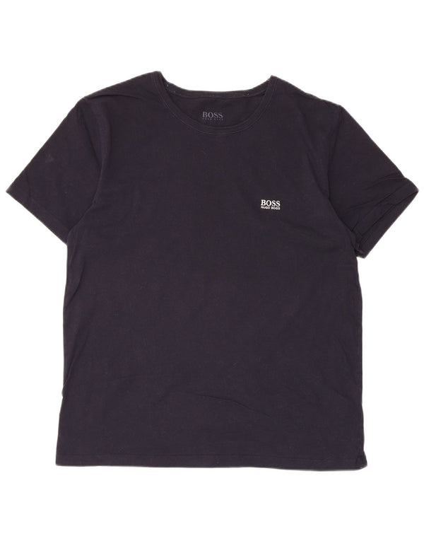 Ανδρικό T-Shirt Hugo Boss Top Large Navy Blue από βαμβάκι