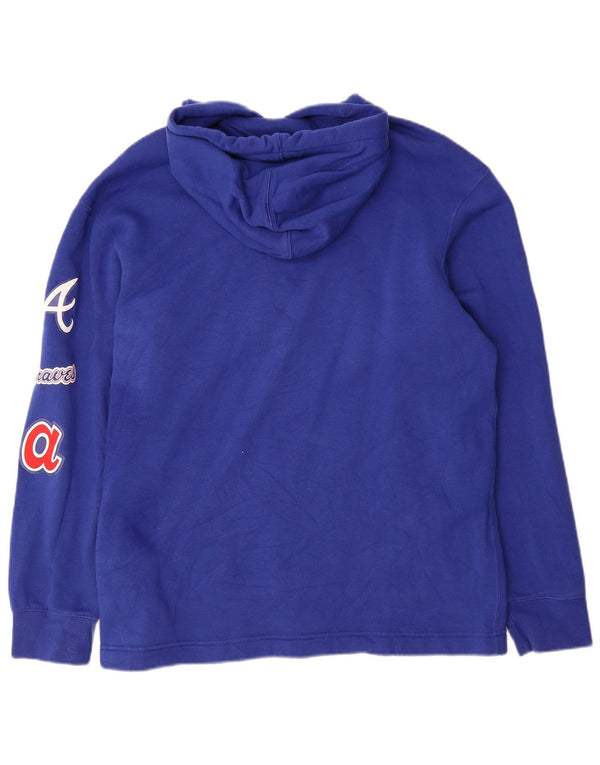 Nike Mens Atlanta Braves Graphic Hoodie Jumper από μεσαίο μπλε βαμβακερό