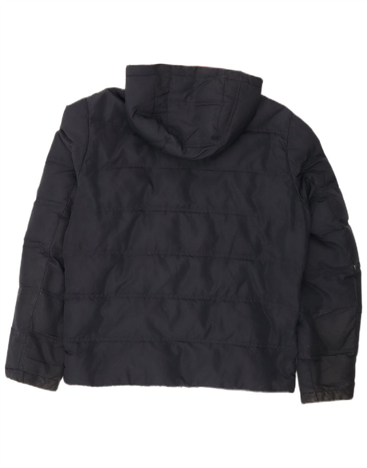 Michael Kors Ανδρικό μπουφάν με κουκούλα UK 38 Medium Navy Blue Polyester