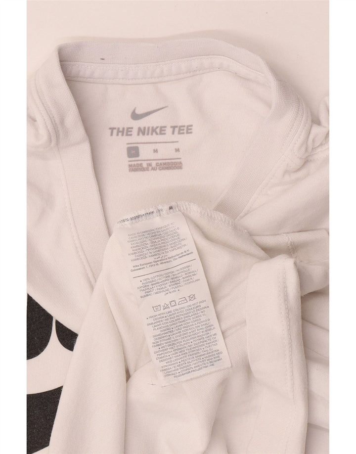 Ανδρικό γραφικό T-Shirt Adidas Top από μεσαίο λευκό βαμβακερό