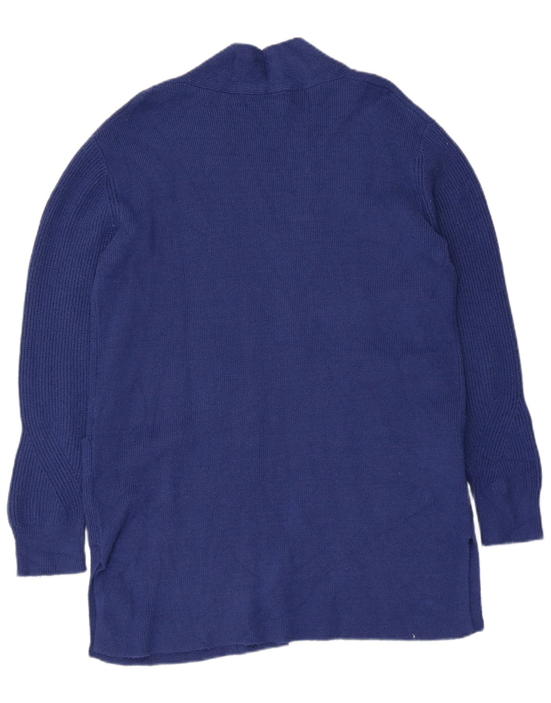 Marks & Spencer Γυναικείο Longline ανοιχτό πουλόβερ ζακέτα UK 12 Medium Blue