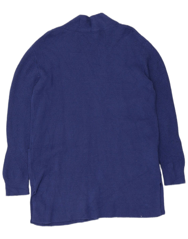 Marks & Spencer Γυναικείο Longline ανοιχτό πουλόβερ ζακέτα UK 12 Medium Blue