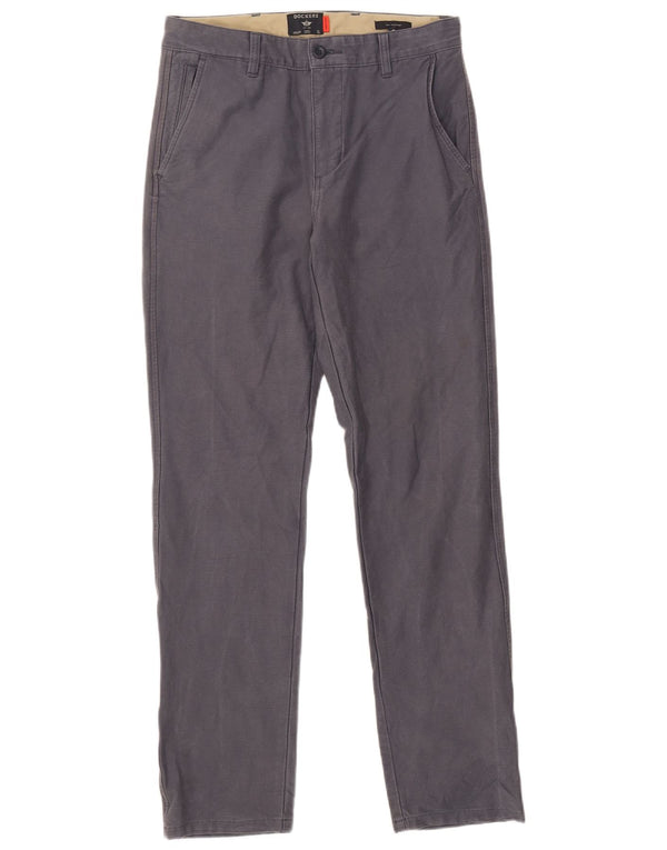 Dockers Mens Slim Chino Παντελόνι W30 L32 Navy Blue Cotton