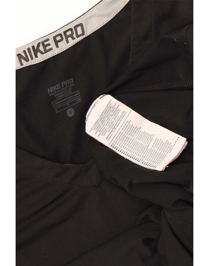 Nike Γυναικείο Dri Fit Μακρυμάνικο UK 8 Μικρός Μαύρος Πολυεστέρας