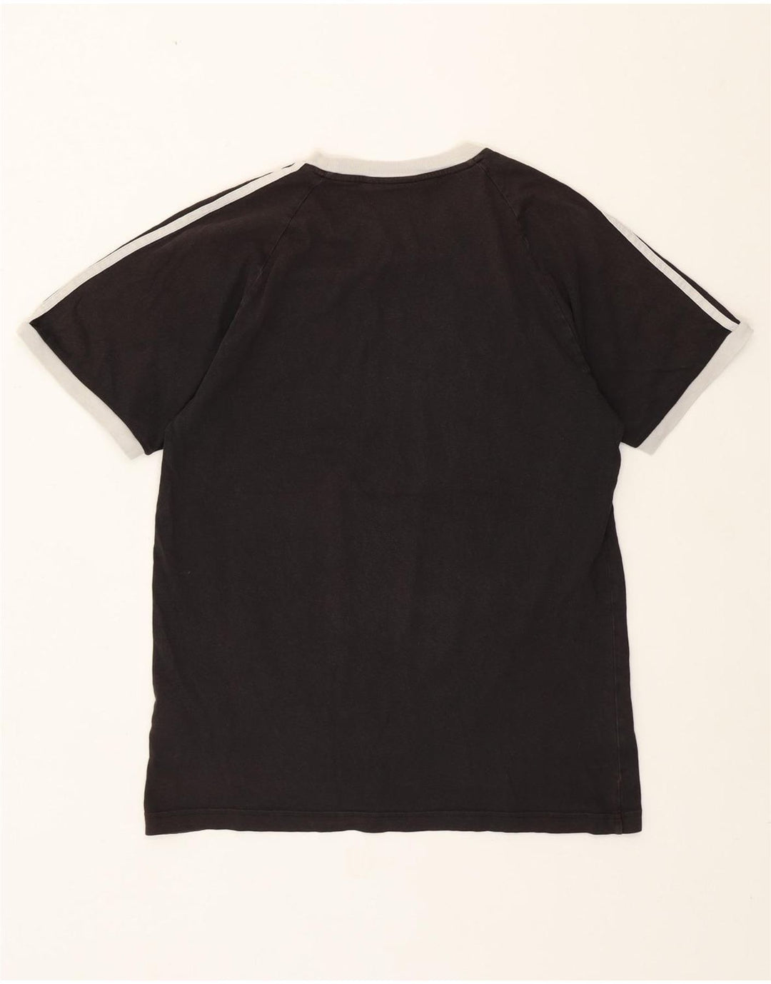 Adidas Γυναικείο T-Shirt Top UK 14 Μεσαίο μαύρο βαμβακερό