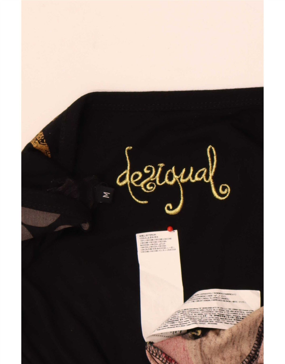 Γυναικείο Desigual Graphic A-Line φόρεμα Ηνωμένου Βασιλείου 12 μεσαίο πολύχρωμο γεωμετρικό