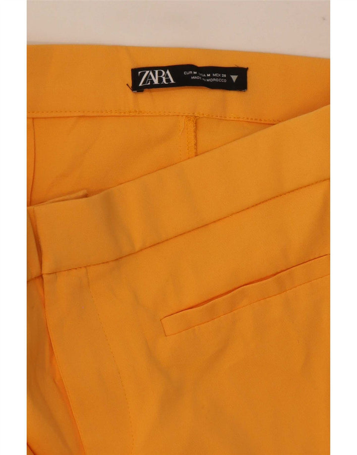 Zara Γυναικείο Bootcut Casual Παντελόνι Medium W30 L26 Yellow