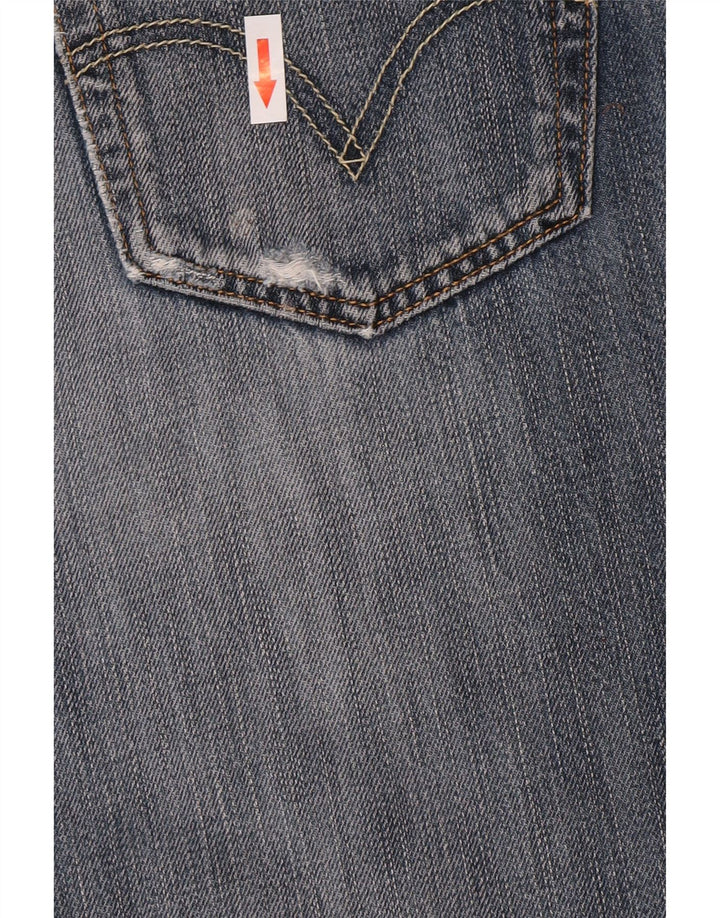 Levi's Mens 501 Distressed Straight Jeans W32 L28 Μπλε βαμβακερό
