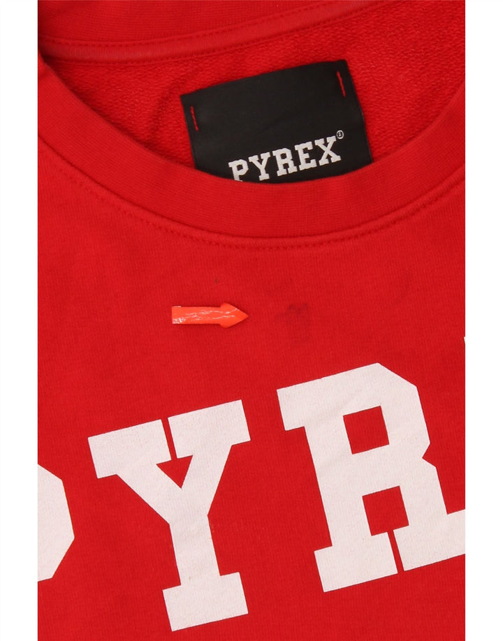 Γυναικείο Φούτερ Pyrex Graphic Jumper UK 14 Μεσαίο κόκκινο βαμβακερό