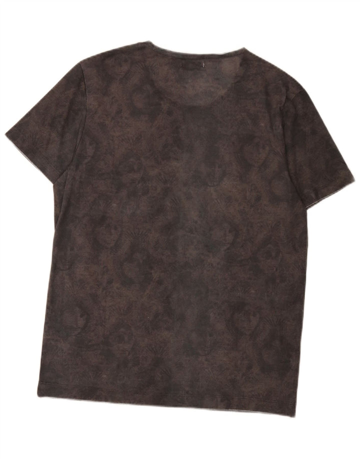 Ανδρικό γραφικό T-Shirt Rifle Top Medium Grey Tie Dye