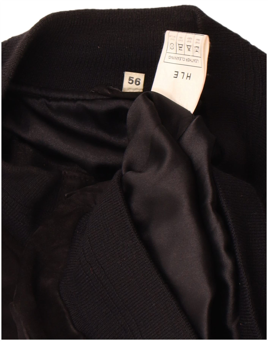 VINTAGE Ανδρικό Suede Bomber Jacket IT 56 3XL Μαύρο Δερμάτινο