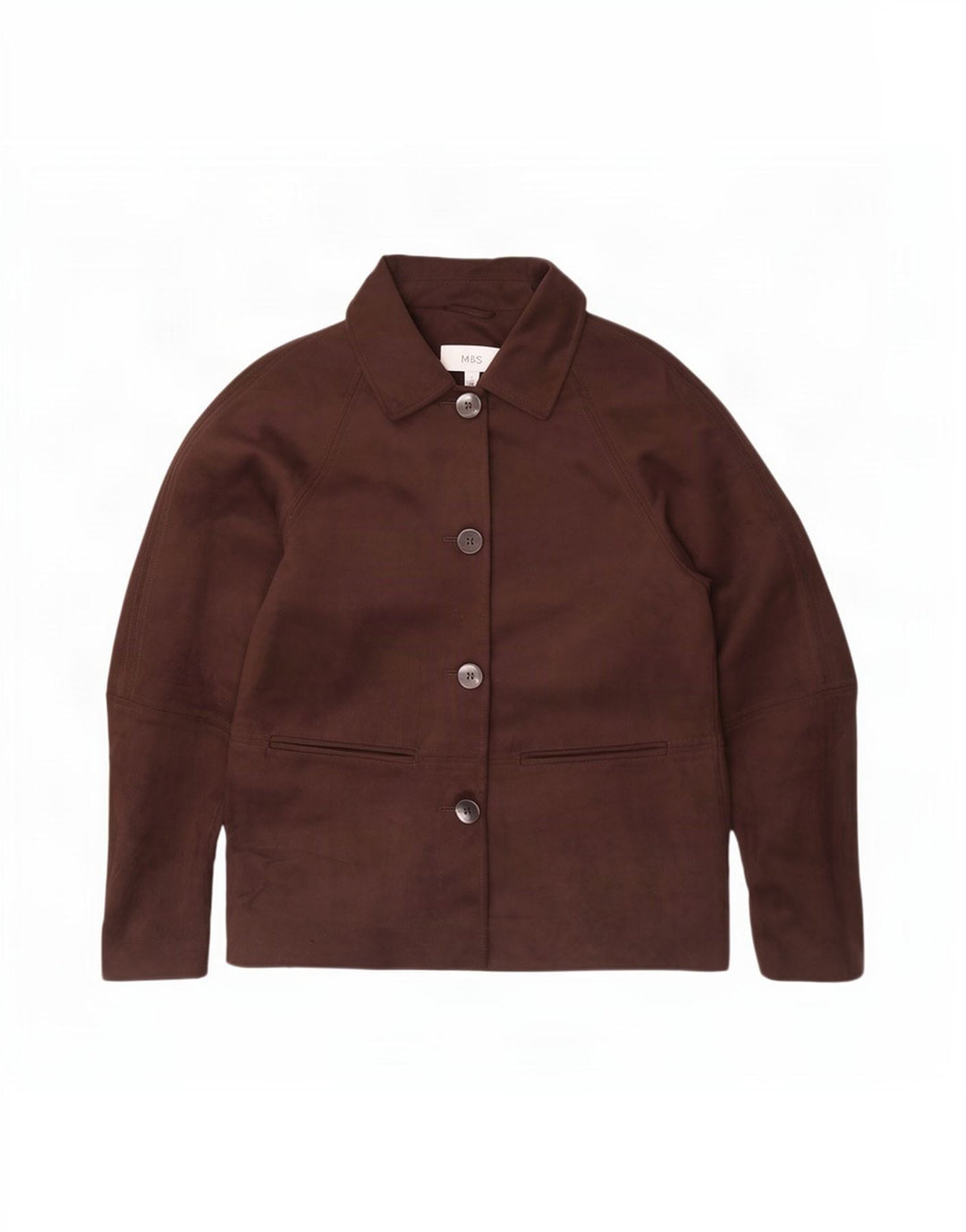 Marks & Spencer Γυναικείο μπουφάν blazer UK 10 Small Brown Polyester