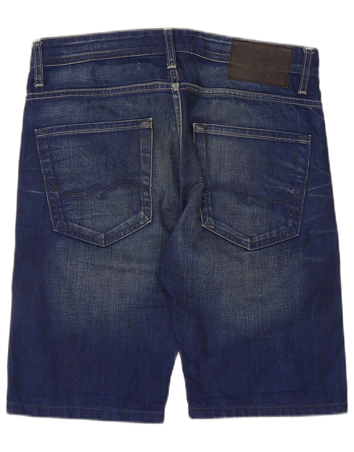Jack & Jones Ανδρικό τζιν σορτς με κανονική εφαρμογή μικρό W32 μπλε βαμβακερό