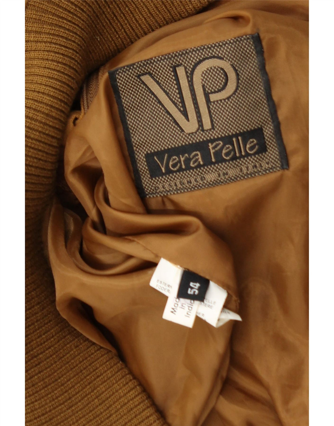 Vintage Ανδρικό Suede Bomber Jacket IT 54 2XL Καφέ Δερμάτινο