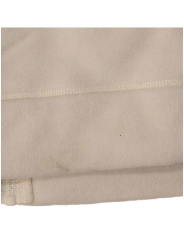 Marks & Spencer Γυναικείο Fleece Jacket UK 20 2XL Λευκό βαμβακερό