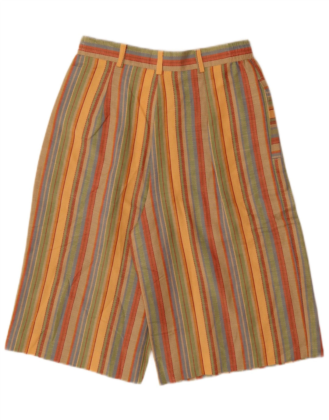 VINTAGE Γυναικείο σορτς Chino UK 10 Small W26 πολύχρωμο ριγέ