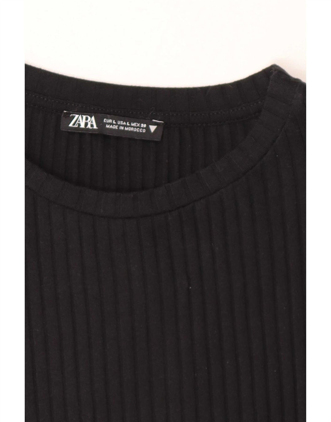Zara Γυναικείο Bodycon Φόρεμα UK 14 Large Μαύρο