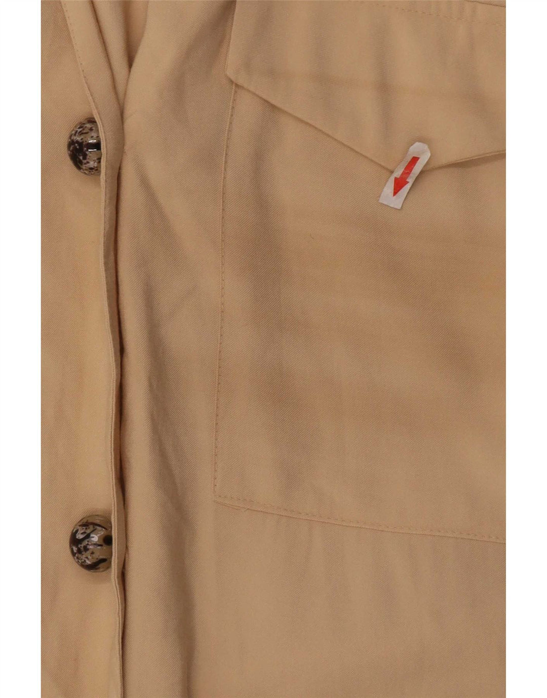 Zara Γυναικείο Πουκάμισο UK 14 Medium Beige Viscose